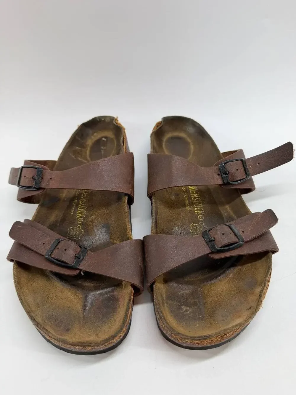 Birkenstock Mayari Brown Leather Sandals Men's EU 41 US 8 Adjustable